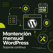 Mantención mensual para WordPress